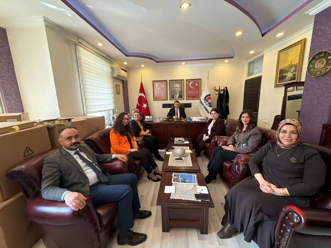 Aksaray’da görev yapan hakimler, Avukatlar Günü dolayısıyla Baro Başkanlığı’nı ziyaret