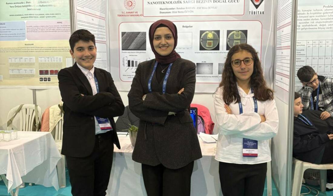 Aksaray Nesibe Aydın Yıldızlar Ortaokulu öğrencileri, nanoteknoloji temelli projeleriyle TÜBİTAK