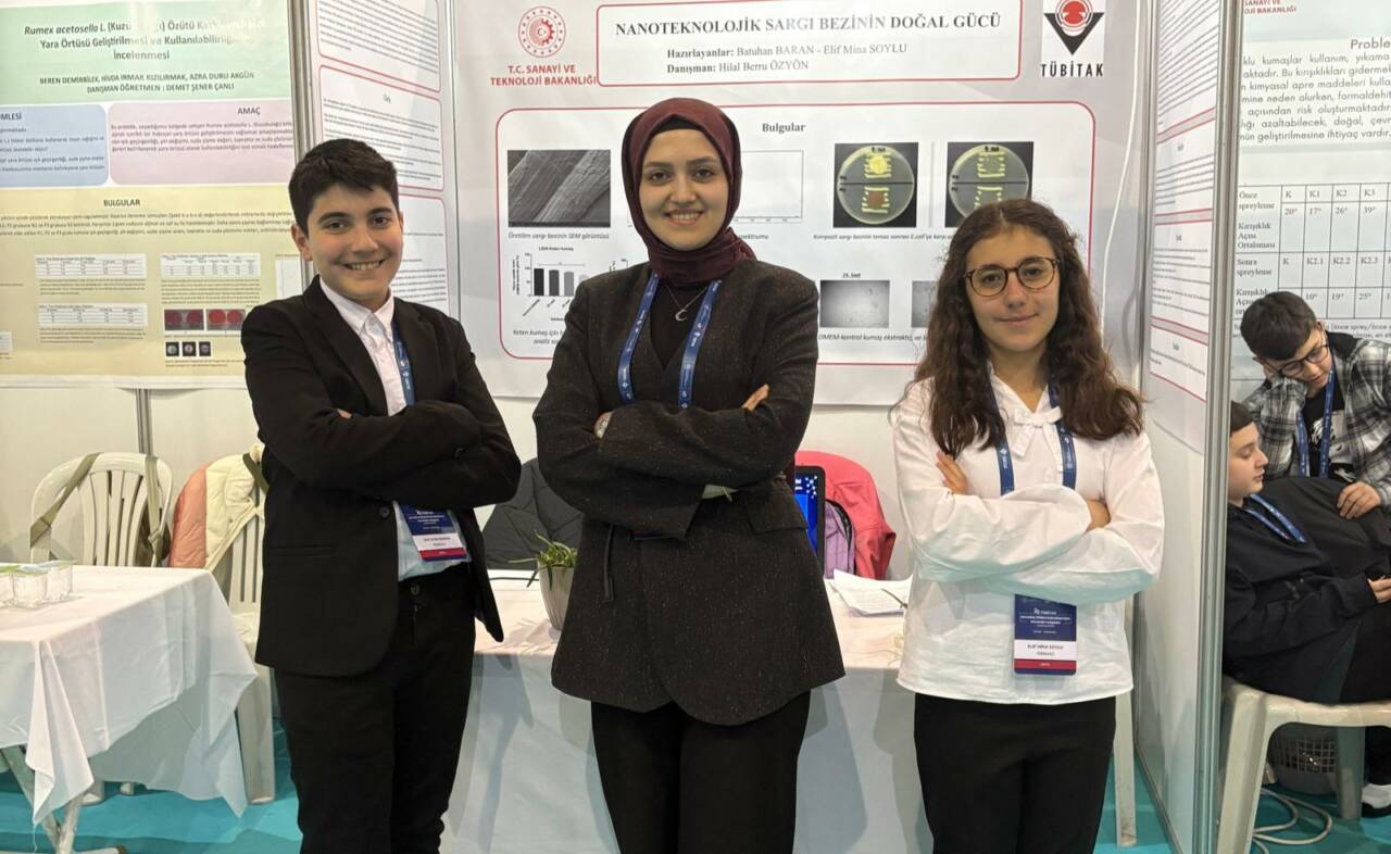 Aksaray Nesibe Aydın Yıldızlar Ortaokulu öğrencileri, nanoteknoloji temelli projeleriyle TÜBİTAK