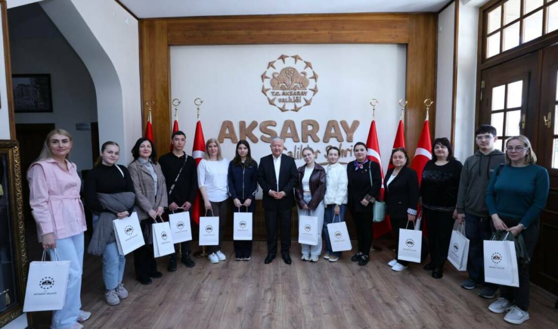Aksaray’da yürütülen proje kapsamında Moldova-Gagauz Özerk Yeri’nden gelen Yunus Emre