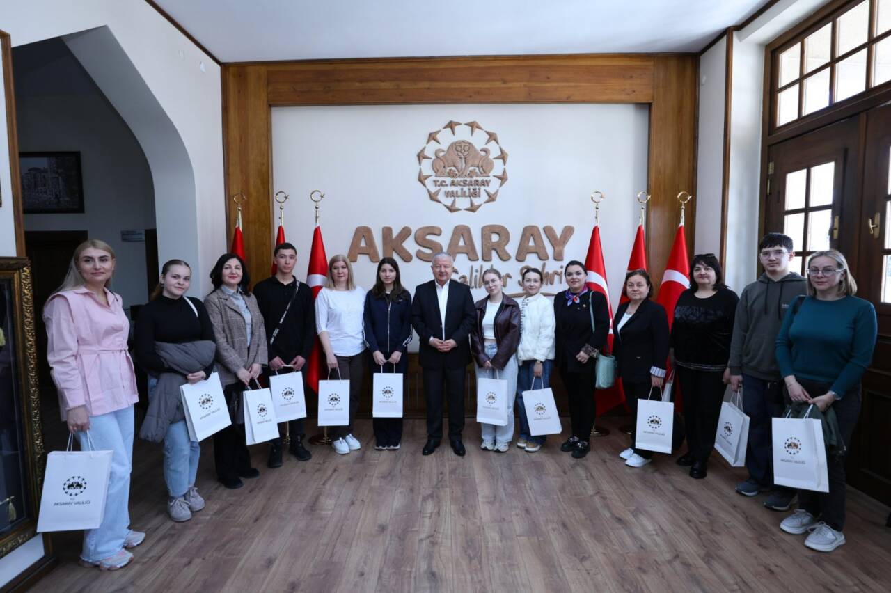 Aksaray’da yürütülen proje kapsamında Moldova-Gagauz Özerk Yeri’nden gelen Yunus Emre