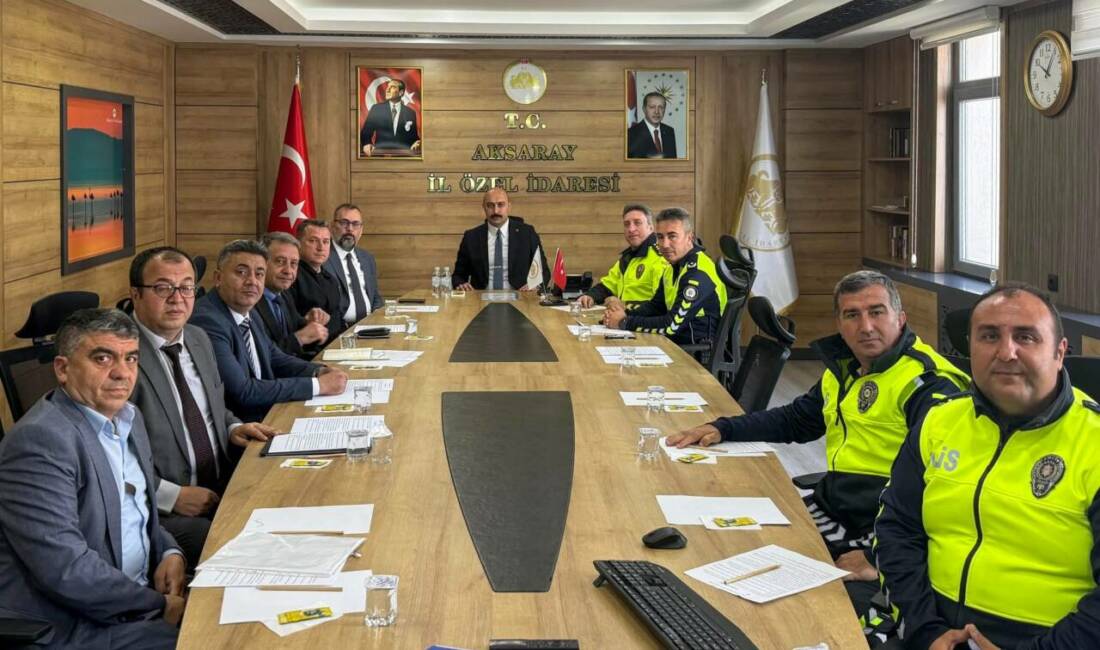 Aksaray’da trafik güvenliğinin artırılmasına yönelik yürütülen çalışmalar kapsamında İl Trafik
