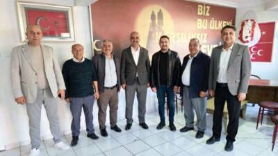 Aksaray’da MHP’li belediye başkanları, il teşkilatını ziyaret ederek projeler ve