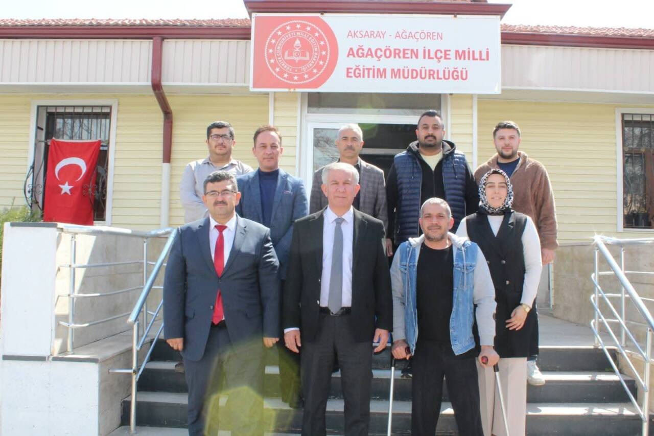 Aksaray İl Milli Eğitim Müdürü Metin Alpaslan, Ağaçören’de gerçekleştirdiği ziyaret