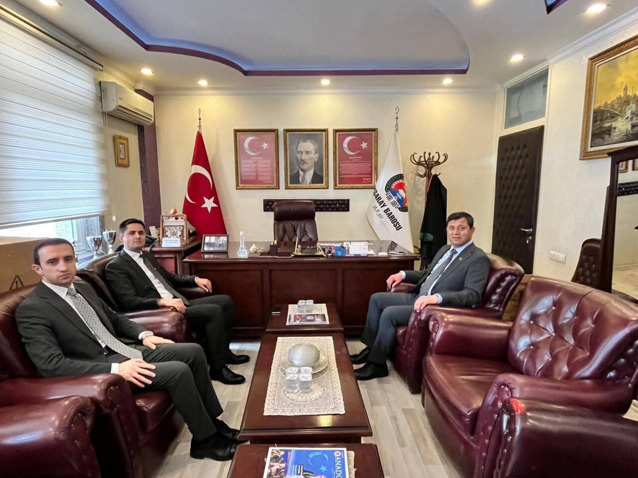 Sarıyahşi ve Eskil Kaymakamları, Avukatlar Günü dolayısıyla Aksaray Barosu’nu ziyaret