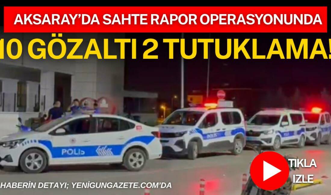 Aksaray Eğitim ve Araştırma Hastanesi’nde tahlil sonuçlarının değiştirildiği iddiasıyla düzenlenen