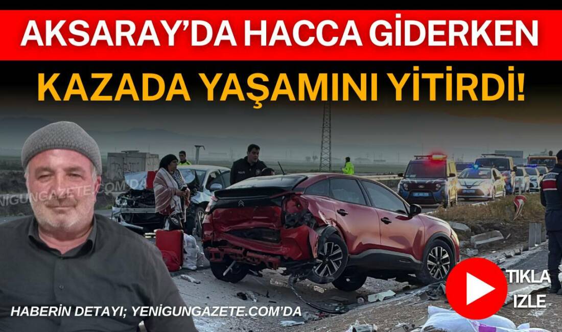 Aksaray Konya yolunda tırın devrilmesi sonrası yardım için duran araç