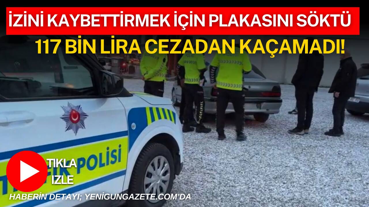 Cumhuriyet Bulvarı’nda kazaya karışıp kaçan sürücü, plakaları sökerek kaçtı; polis