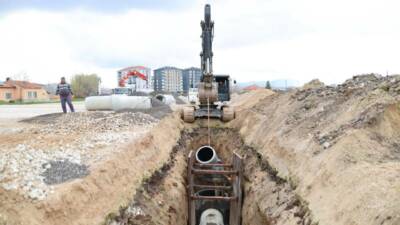 Aksaray Belediyesi, Sanayi Mahallesi’nde yürüttüğü kanalizasyon hattı çalışmasıyla şehir altyapısını