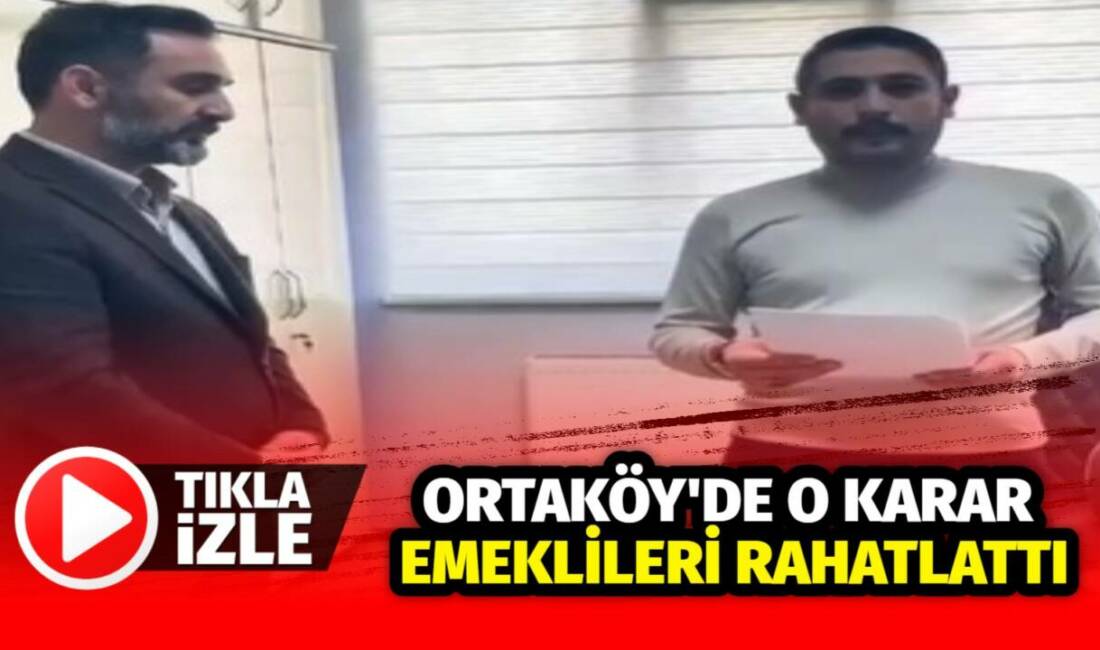 Ortaköy Belediyesi, gelir şartını sağlayan 65 yaş üstü emeklilere su