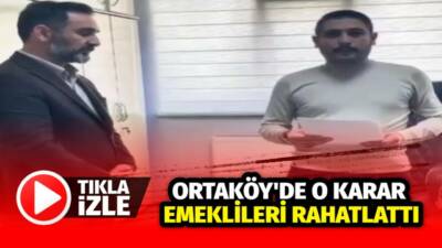 Ortaköy Belediyesi, gelir şartını sağlayan 65 yaş üstü emeklilere su