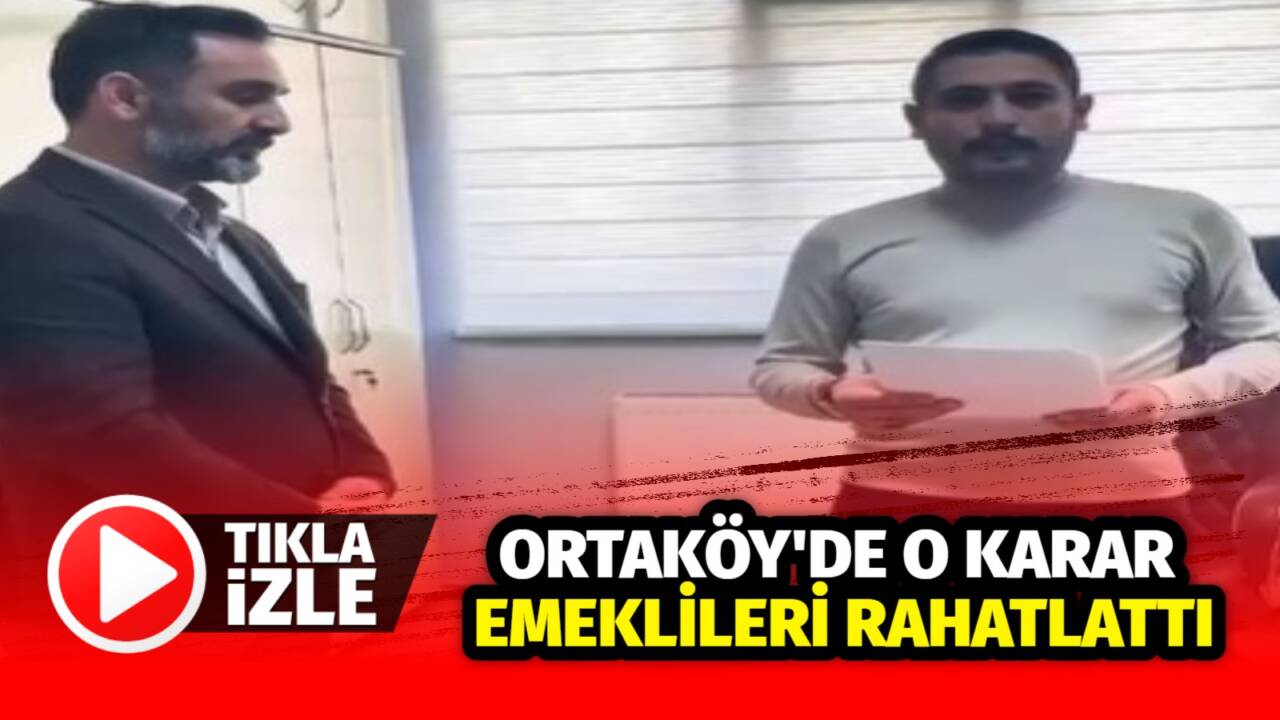 Ortaköy Belediyesi, gelir şartını sağlayan 65 yaş üstü emeklilere su