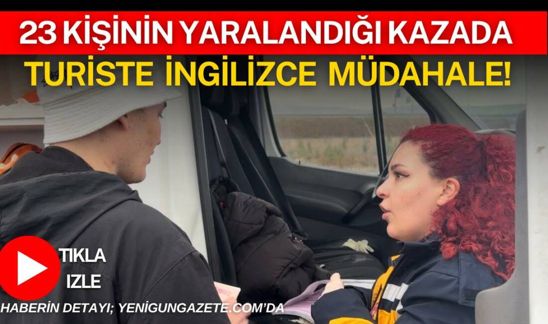 Aksaray’da yolcu otobüsünün devrilmesi sonucu 23 kişi yaralandı; ekipler olay