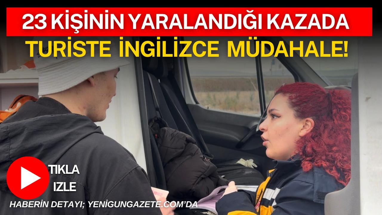 Aksaray’da yolcu otobüsünün devrilmesi sonucu 23 kişi yaralandı; ekipler olay