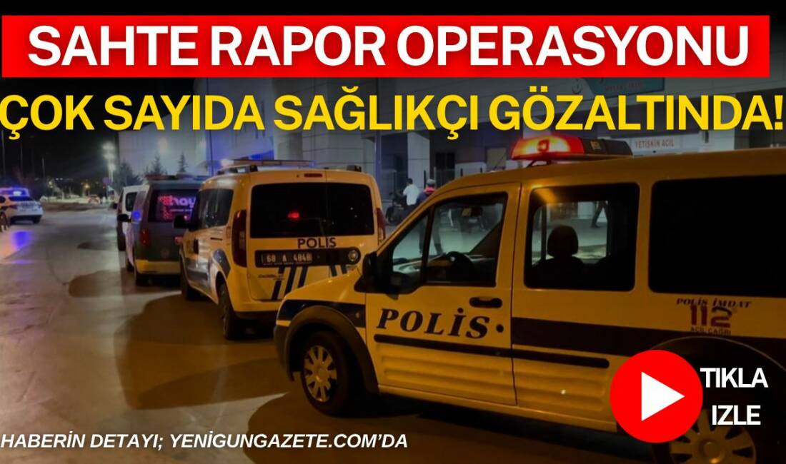 Aksaray Eğitim ve Araştırma Hastanesi’nde tahlil sonuçlarının değiştirildiği iddiasıyla düzenlenen