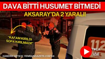Aksaray’da daha önce mahkemelik olan iki komşu, ceza kararının ardından