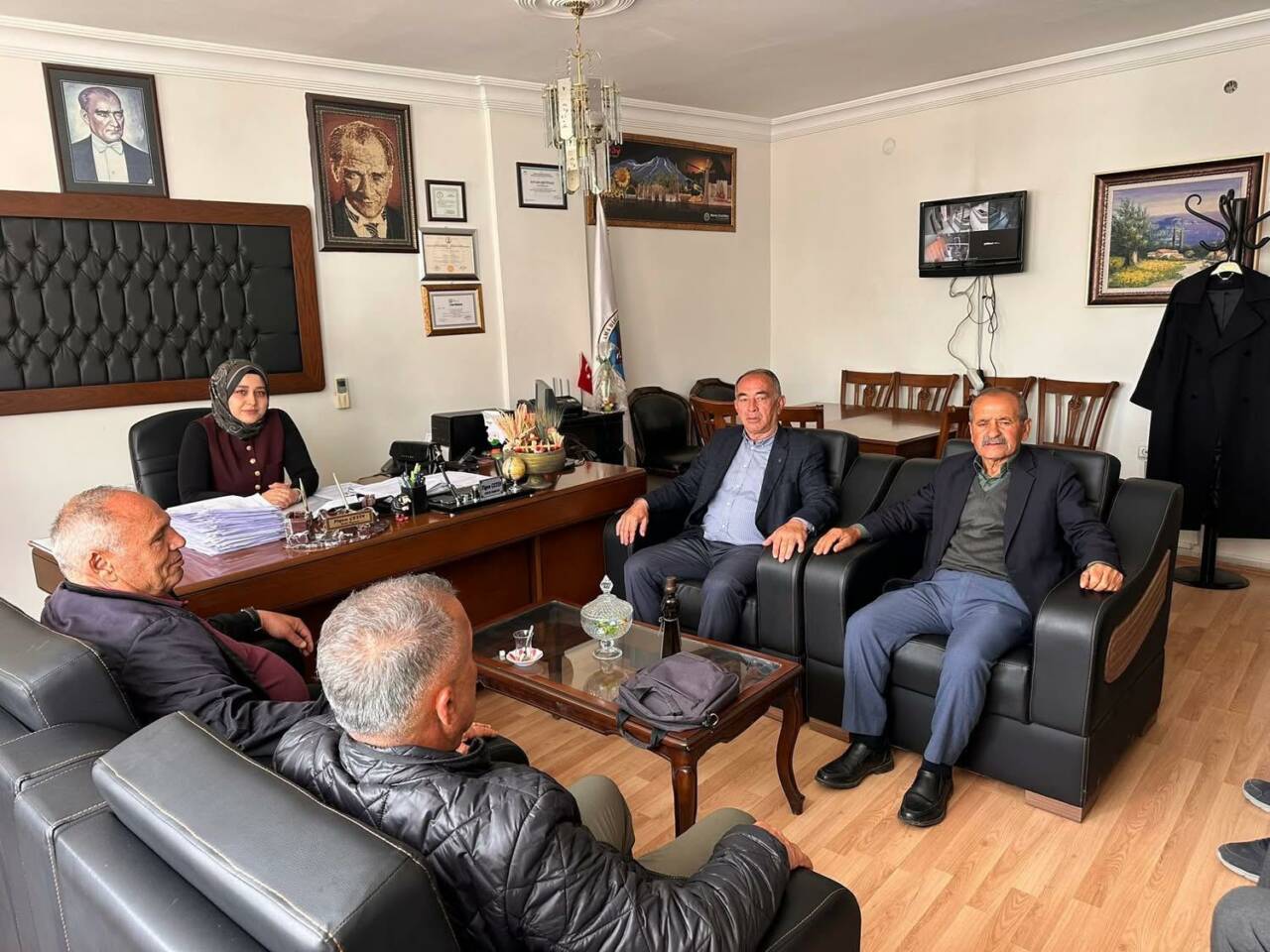 Uluırmak Sulama Birliği Başkanı Figen Çetin, Acıpınar, Sapmaz, Sarayhan, Hanobası