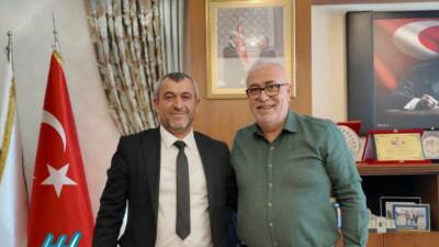 ATB Başkan Adayı Hakan Darılmaz, mevcut Başkan Hamit Özkök’ü ziyaret