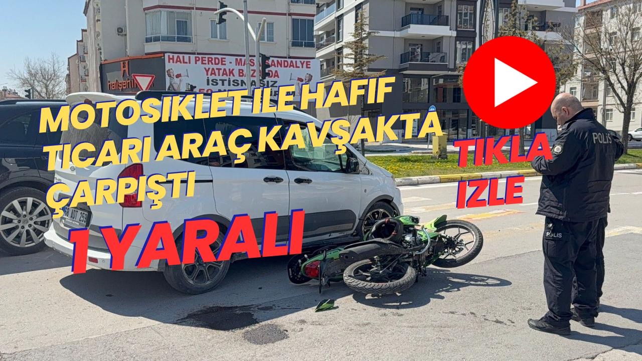 Aksaray’da kavşakta meydana gelen kazada motosiklet sürücüsü yaralandı. Sağlık ekipleri