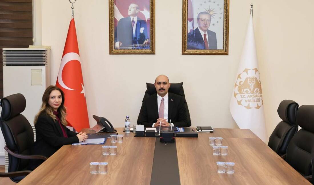 Aksaray Valiliği ev sahipliğinde gerçekleştirilen Video Konferans Sistemi (VKS) toplantısında,