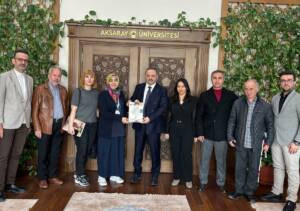 MEYAD Aksaray ekibi, Aksaray Üniversitesi Rektörü Prof. Dr. Alpay Arıbaş’ı