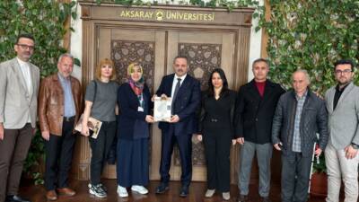MEYAD Aksaray ekibi, Aksaray Üniversitesi Rektörü Prof. Dr. Alpay Arıbaş’ı