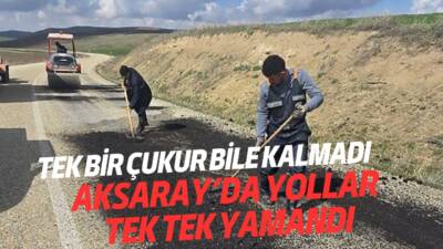 Aksaray İl Özel İdaresi ekipleri, il genelinde tespit edilen hasarlı