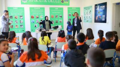 Çocukların çevre konusunda yerinde bilinçlenmesine katkı sunan çalışma kapsamında, Timur