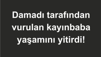 Ankara'da kendisini eşinden ayırdığını iddia ettiği damadı tarafından silahla vuralarak