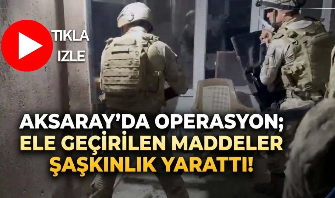 Aksaray’da jandarma ekiplerinin Ortaköy Cumhuriyet Başsavcılığı koordinesinde gerçekleştirdiği operasyonda sıvı