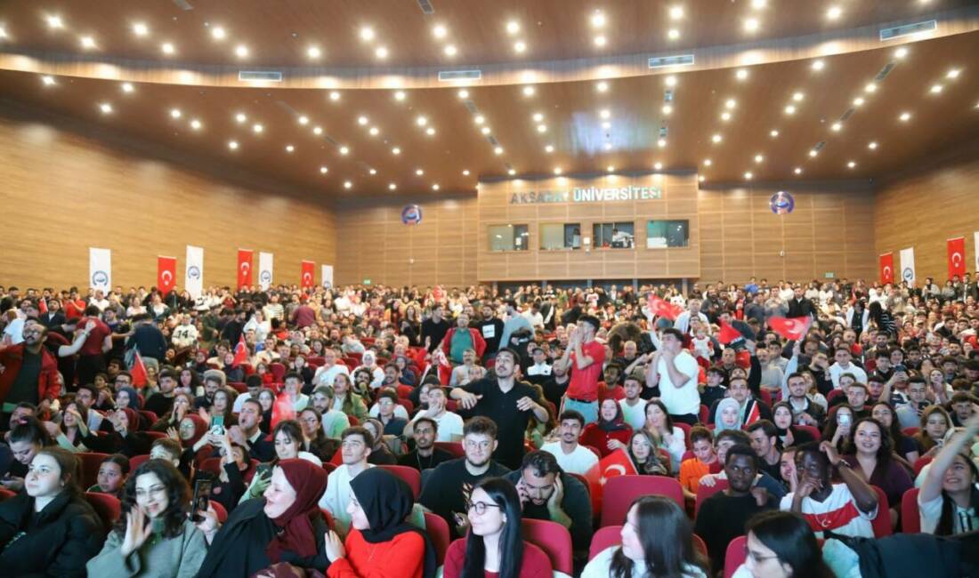 Aksaray Üniversitesi’nde milli heyecanın doruğa çıktığı anlamlı bir organizasyon gerçekleştirildi.