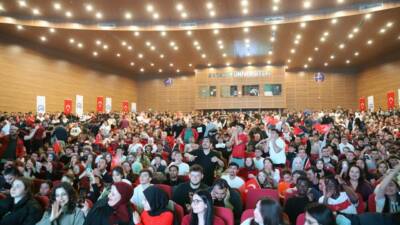 Aksaray Üniversitesi’nde milli heyecanın doruğa çıktığı anlamlı bir organizasyon gerçekleştirildi.