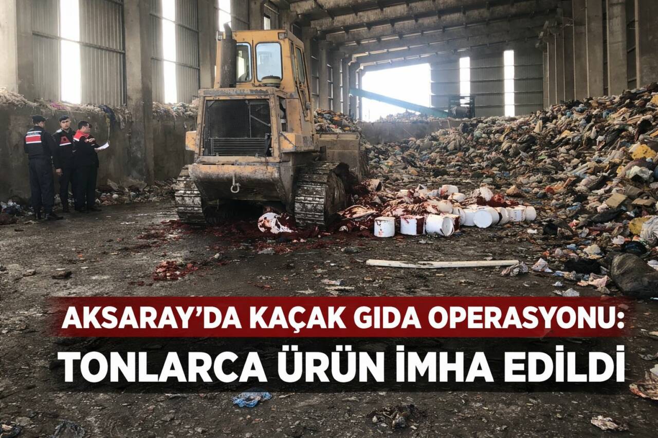 Aksaray’da düzenlenen denetimlerde etiketsiz ve katkı maddesi içeren 4 ton