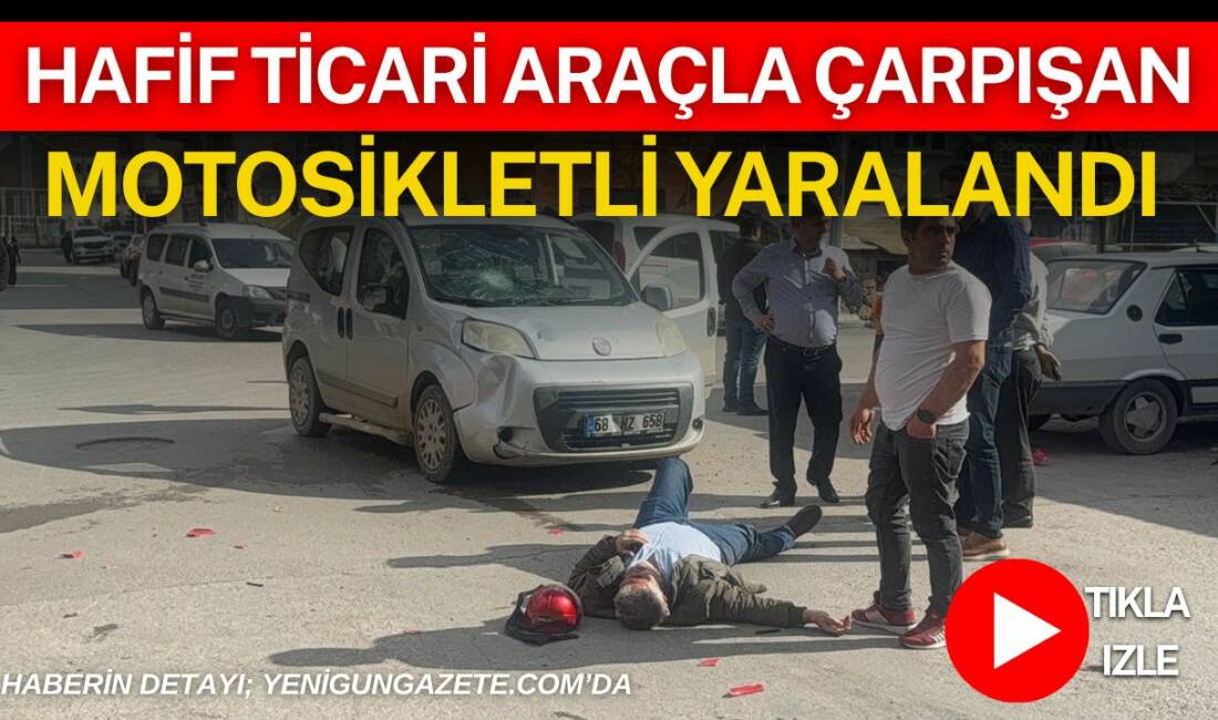 Aksaray’da hafif ticari araç ile motosikletin çarpıştığı kazada 1 kişi