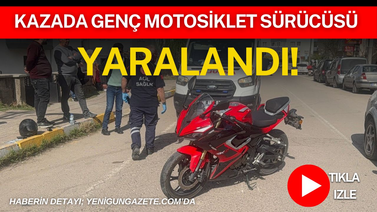 Aksaray Fatih Mahallesi’nde motosiklet ile otomobilin çarpıştığı kazada 16 yaşındaki