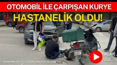 Aksaray’da otomobil ile motosikletin çarpışması sonucu 22 yaşındaki kurye yaralandı.