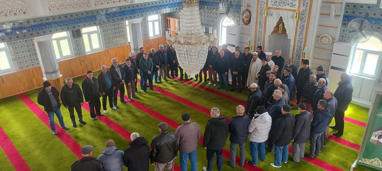 Ağaçören İlçe Müftüsü Adem Bozkurt’un katılımıyla köy ziyaretleri sürerken, Sarıhasanlı