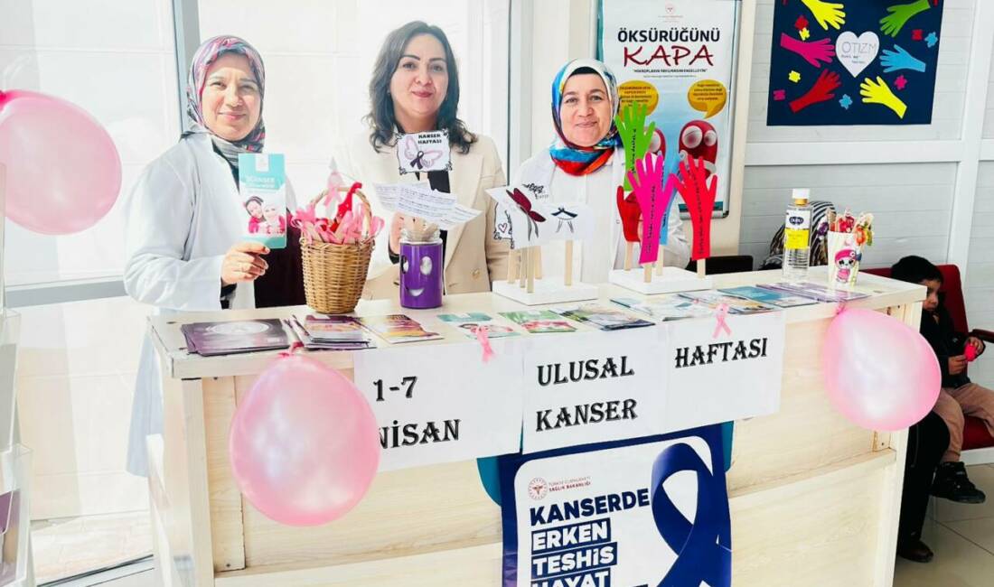 1-7 Nisan Ulusal Kanser Haftası dolayısıyla Ortaköy Devlet Hastanesi tarafından