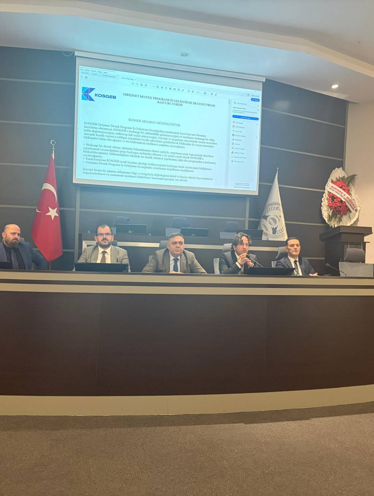 Aksaray’da KOSGEB Girişimci Destek Programı çerçevesinde başvuru yapan firmalar, oluşturulan