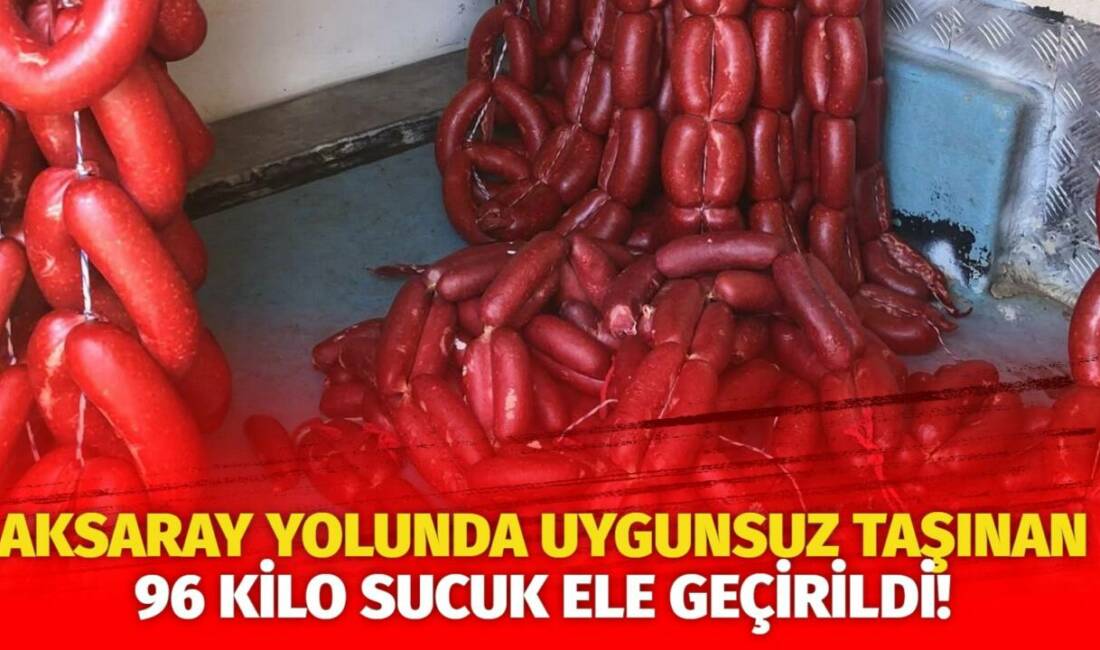 Kırşehir'de İl Jandarma Komutanlığı ekipleri tarafından bir kamyonetin bagajında uygun