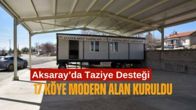 Aksaray’da köylerin sosyal imkânlarını artırmak için 17 yerleşime taziye desteği