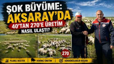 Aksaray’da devlet destekleriyle hayvancılığa başlayan iki üreticinin işletmeleri yıllar içinde