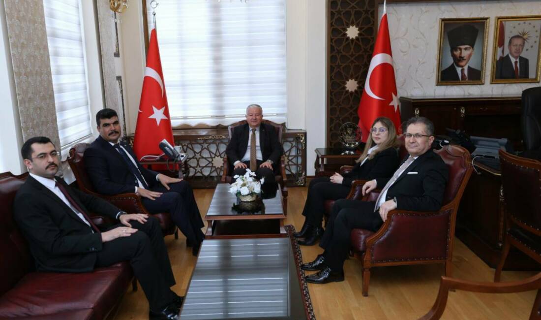 Aksaray’da yargı mensupları, Vali Murat Duru’ya nezaket ziyaretinde bulundu. Aksaray