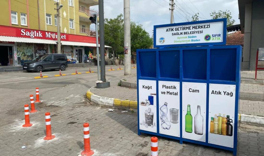 Kasabanın Üç Noktasına Geri Dönüşüm Konteynerleri Yerleştirildi.
