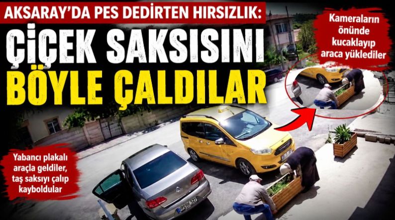 Aksaray’ın Coğlaki Mahallesi’nde yabancı plakalı araçla gelen biri kadın biri
