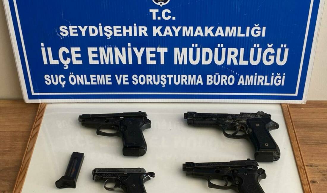 Konya’nın Seydişehir ilçesinde polis ekipleri tarafından bir adrese düzenlenen operasyonda