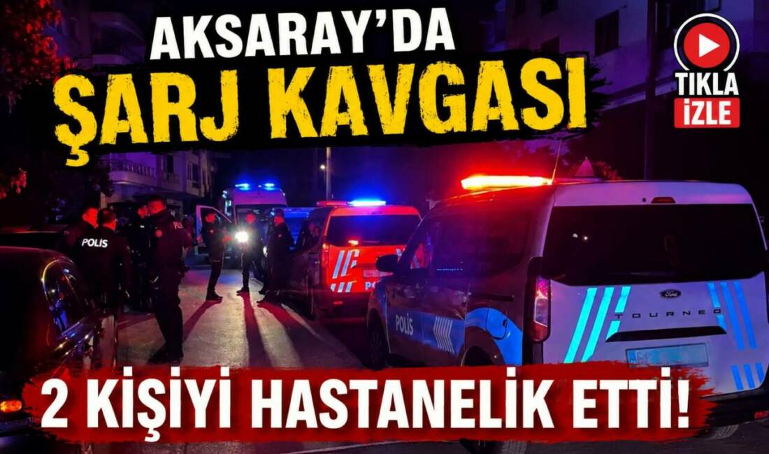 Aksaray Ereğlikapı Mahallesi’nde bina elektriğinden moped şarjı nedeniyle çıkan komşu