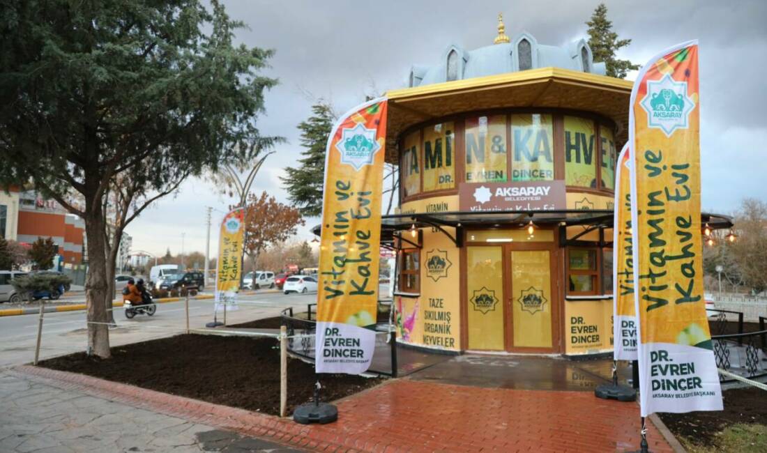 Aksaray Belediyesi’nin Park Site AVM karşısında açtığı Vitamin Kafe ve