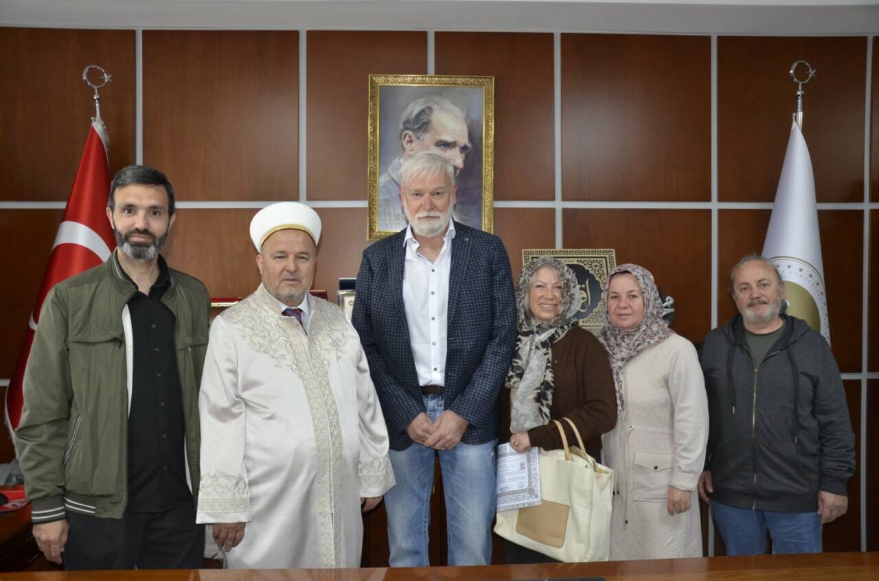 Nevşehir İl Müftülüğü’nde düzenlenen ihtida merasiminde Alman vatandaşı Peter Bormann,