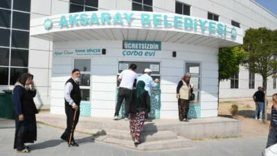 Aksaray Belediyesi tarafından vatandaşların hizmetine sunulan Çorba Evi, sabahın erken